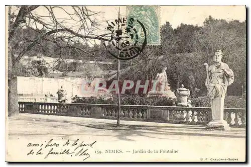 Cartes postales Nimes Jardin de la Fontaine