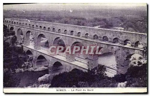 Cartes postales Nimes Le Pont du Gard