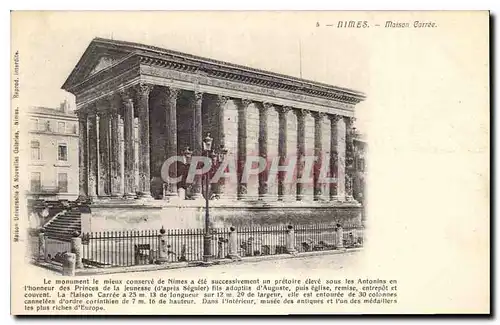 Cartes postales Nimes Maison Garree