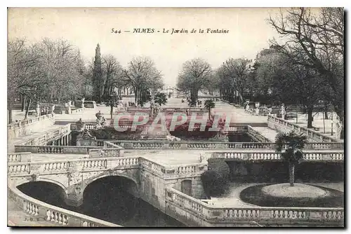 Cartes postales Nimes Le Jardin de la Fontaine