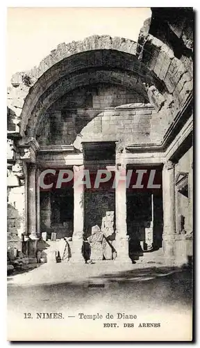 Cartes postales Nimes Temple de Diane