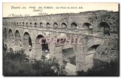 Cartes postales Nimes Le Pont du Gard