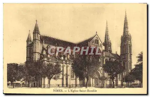 Cartes postales Nimes l'Eglise Saint Baudile