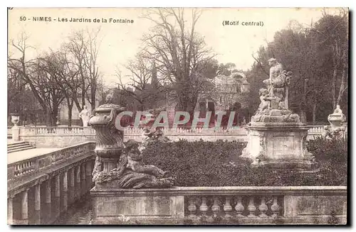 Cartes postales Nimes Les Jardins de la Fontaine