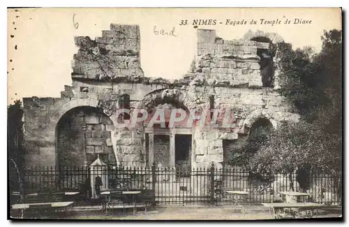 Cartes postales Nimes Facade du Temple de Diane