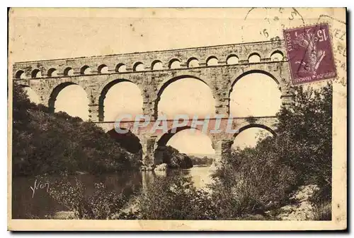 Ansichtskarte AK La Douce France Environs de Nimes Gard Le Pont du Gard