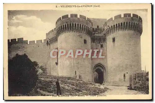 Ansichtskarte AK Villeneuve lez Avignon Gard  Fort St Andre Tours jumelles