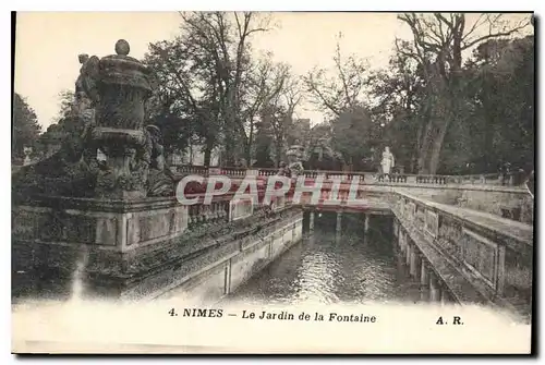 Cartes postales Nimes Le Jardin de la Fontaine