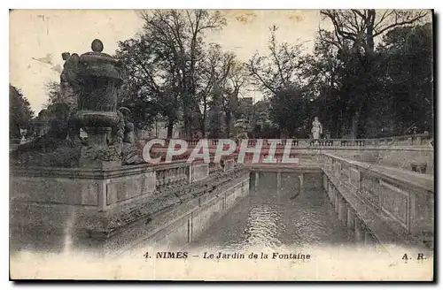 Cartes postales Nimes Le Jardin de la Fontaine