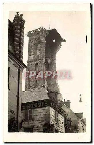 CARTE PHOTO Clocher a la pyramide