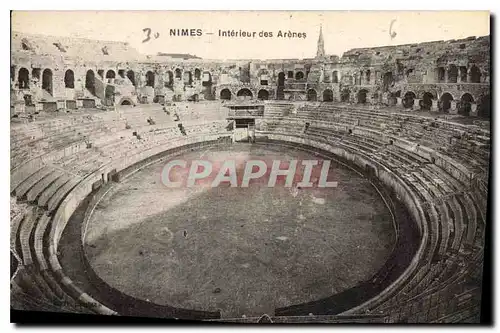 Cartes postales Nimes Interieur des Arenes
