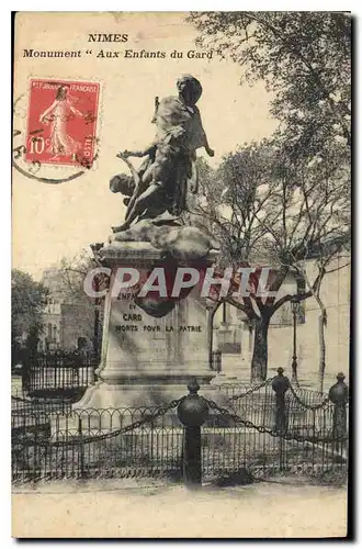 Ansichtskarte AK Nimes Monument Aux Enfants du Gard