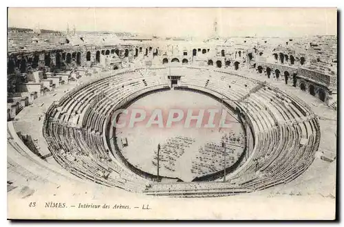 Cartes postales Nimes Interieur des Arenes