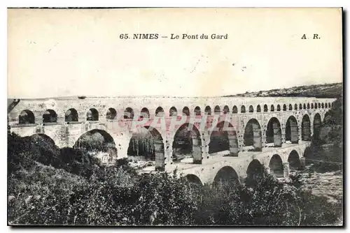 Cartes postales Nimes Le Pont du Gard