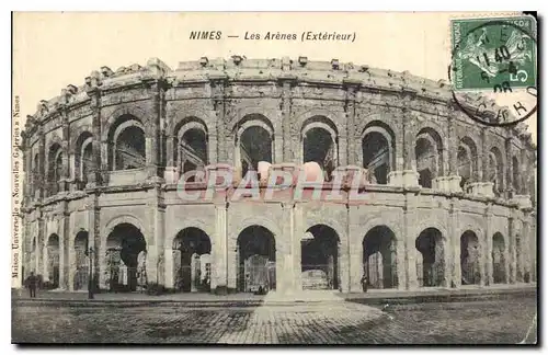 Ansichtskarte AK Nimes Les Arenes Exterieur