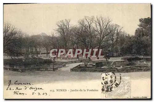 Cartes postales Nimes Jardin de la Fontaine