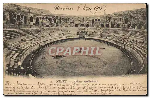 Cartes postales Nimes Arenes Interieur