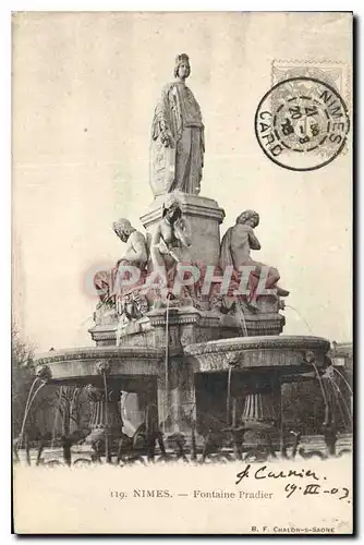 Cartes postales Nimes Fontaine Pradier