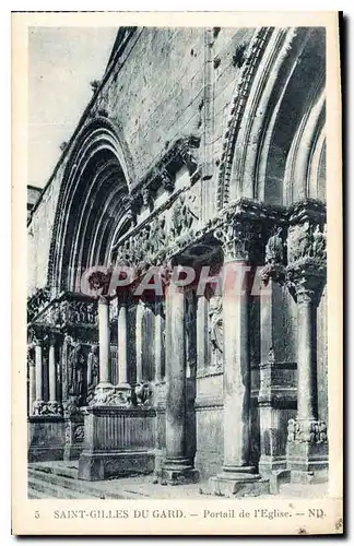 Cartes postales Saint Gilles du Gard Portail de l'Eglise