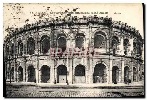 Cartes postales Nimes Les Arenes cote Ouest