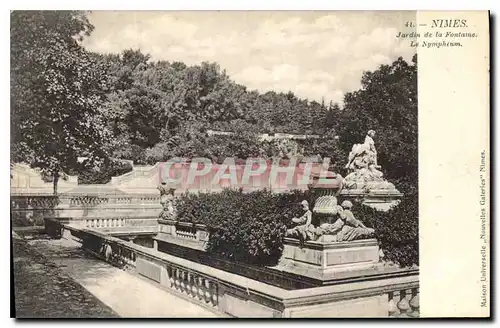 Cartes postales Nimes Jardin de la Fontaine