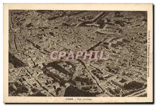 Cartes postales Nimes Vue generale