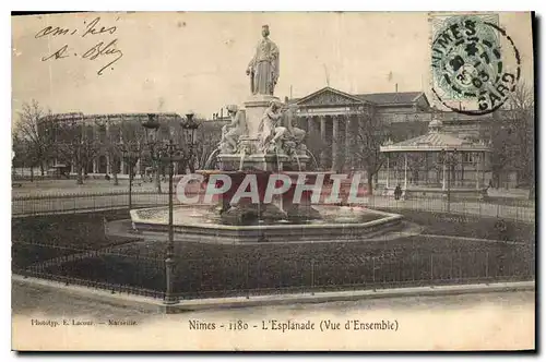 Cartes postales Nimes l'Esplanade vue d'ensemble