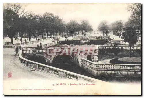 Cartes postales Nimes Jardin de la Fontaine