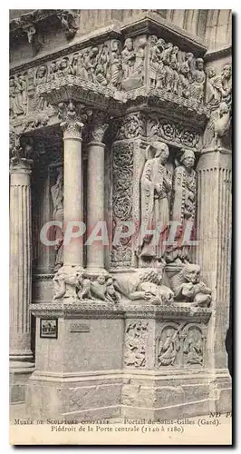 Cartes postales Musee de Sculpture Comparer Portail de Saint Gilles Gard Piedroit de la Porte centrale 1140 a 11