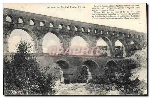 Cartes postales Le Pont du Gard et Route d'Uzes