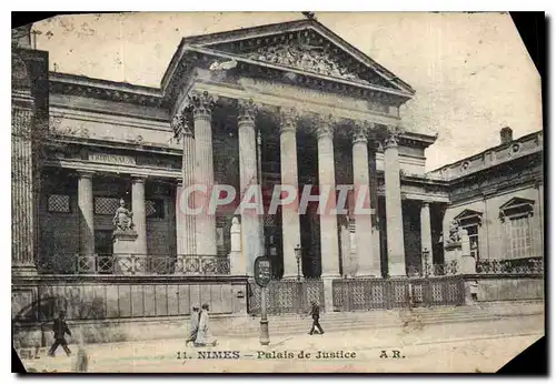 Ansichtskarte AK Nimes Palais de Justice