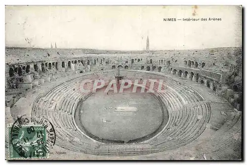 Cartes postales Nimes Interieur des Arenes