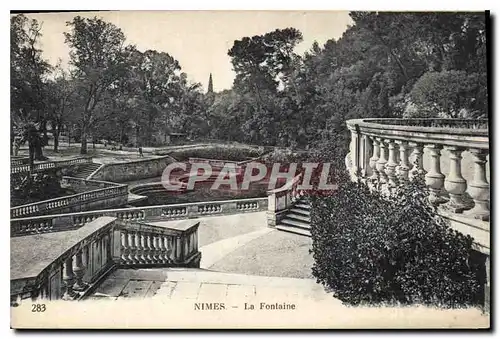 Cartes postales Nimes La Fontaine