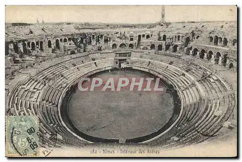 Cartes postales Nimes Intereiur des Arenes