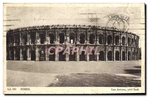 Cartes postales Nimes Les Arenes cote sud