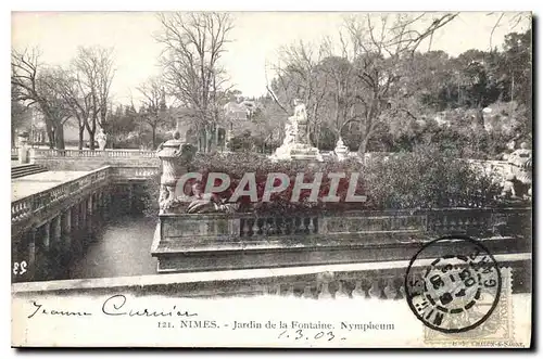 Ansichtskarte AK Nimes Jardin de la Fontaine Nympheum