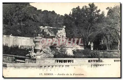 Cartes postales Nimes Jardin de la Fontaine