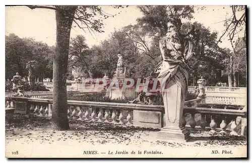 Cartes postales Nimes Le Jardin de la Fontaine