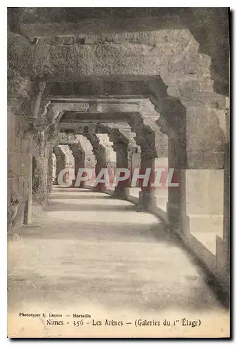 Cartes postales Nimes Les Arenes galeries du Ier etage