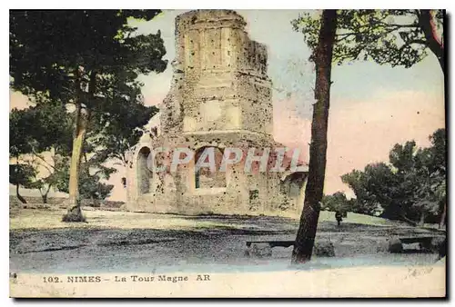 Cartes postales Nimes La Tour Magne