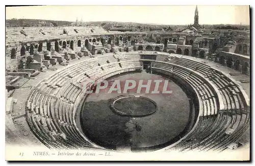 Cartes postales Nimes Interieur des Arenes