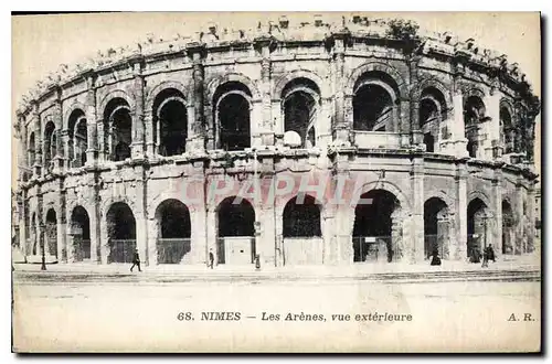 Ansichtskarte AK Nimes Les Arenes vue exterieure