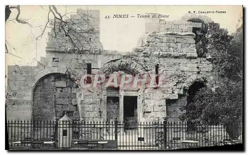 Cartes postales Nimes Temple de Diane