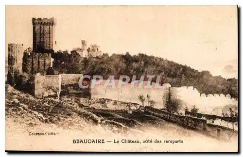 Ansichtskarte AK Beaucaire le Chateau cote des remparts