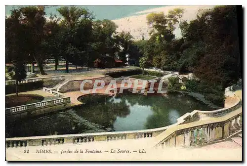 Cartes postales Nimes Jardin de la Fontaine la Source