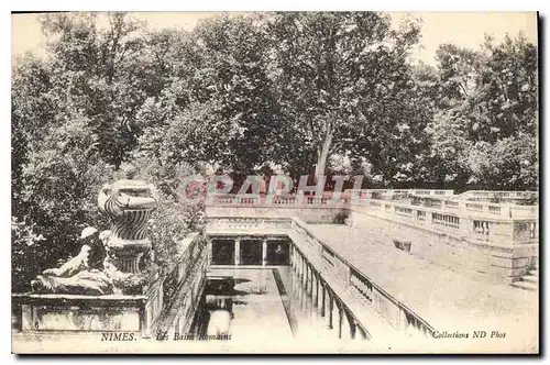 Ansichtskarte AK Nimes Les Bains Romains