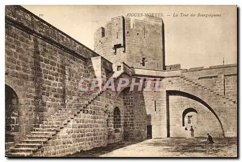 Cartes postales Aigues Mortes la tour des Bourguinons