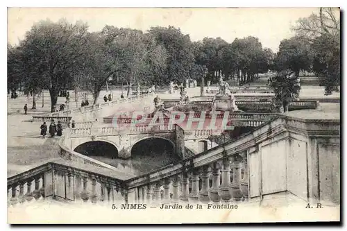 Cartes postales Nimes Jardin de la Fontaine