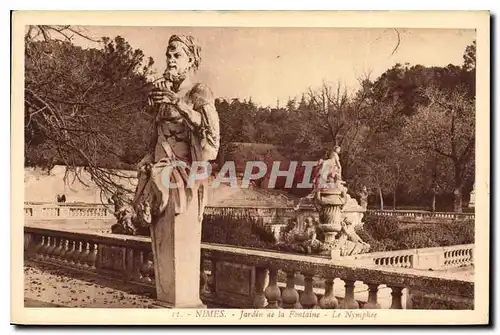 Ansichtskarte AK Nimes Jardin de la Fontaine le Nymphee