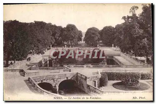 Cartes postales Nimes le Jardin de la Fontaine